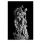 Nordic Simple Wall Art Black Ancient Greek Gods Sculpture David Statue Canvas Print Poster Home Living Room Bedroom Decoration