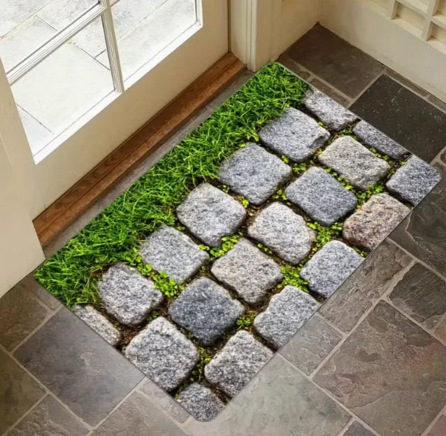 Realistic Optical Illusion Floor Mat with Black Hole Illusion Depth Effect Use Hand Modern Illusion for Entryway Hallway Carpets