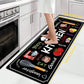 VIKAMA 1/2 pcs Kitchen Printed Floor Mat, Durable and Wear-Resistant, Home Kitchen Floor Mat, Laundry Room Carpet, Home Decor