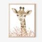 Nordic Modern pink Cute Animal Elephant Giraffe Cat Prints Canvas Painting Poster For Living Room Play Room Kids Room Home Decor