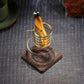 Metal Palo Santo Holder Burner Sage Holder with Glass Ash Catcher Tray Incense Holder for Meditation Yoga Spa