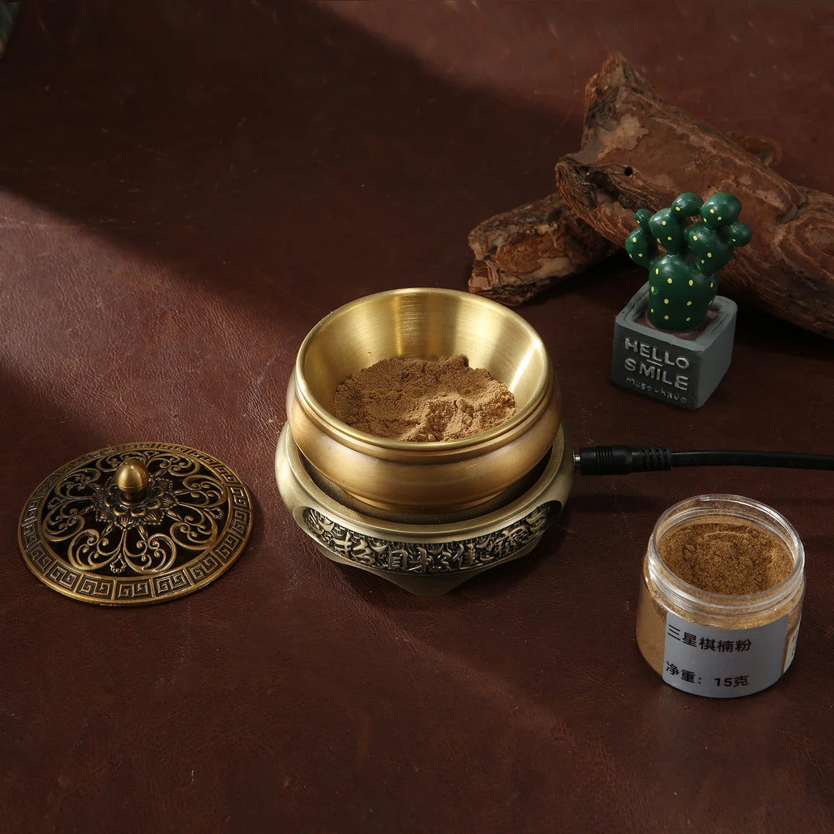 220V Electronic Incense Burner Ceramic Essential Oil Burner Timing Adjustable Temperature Sandalwood Agarwood Incense Burner