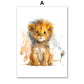 Elephant Lion Giraffe Tiger Zebra Nursery Wall Art Canvas Painting Aninmal Posters And Prints Wall Pictures Baby Kids Room Decor