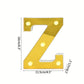 1PC 16cm Golden Numbers&English Led Letter Lights,Battery Powered Decoration Light For Festive,Proposal,Birthday,Wedding,Party