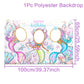 Mermaid photo Frame Background Little Mermaid Tail Birthday Party Decor Kids Girl Baby Shower Birthday Party Supplies Backdrop