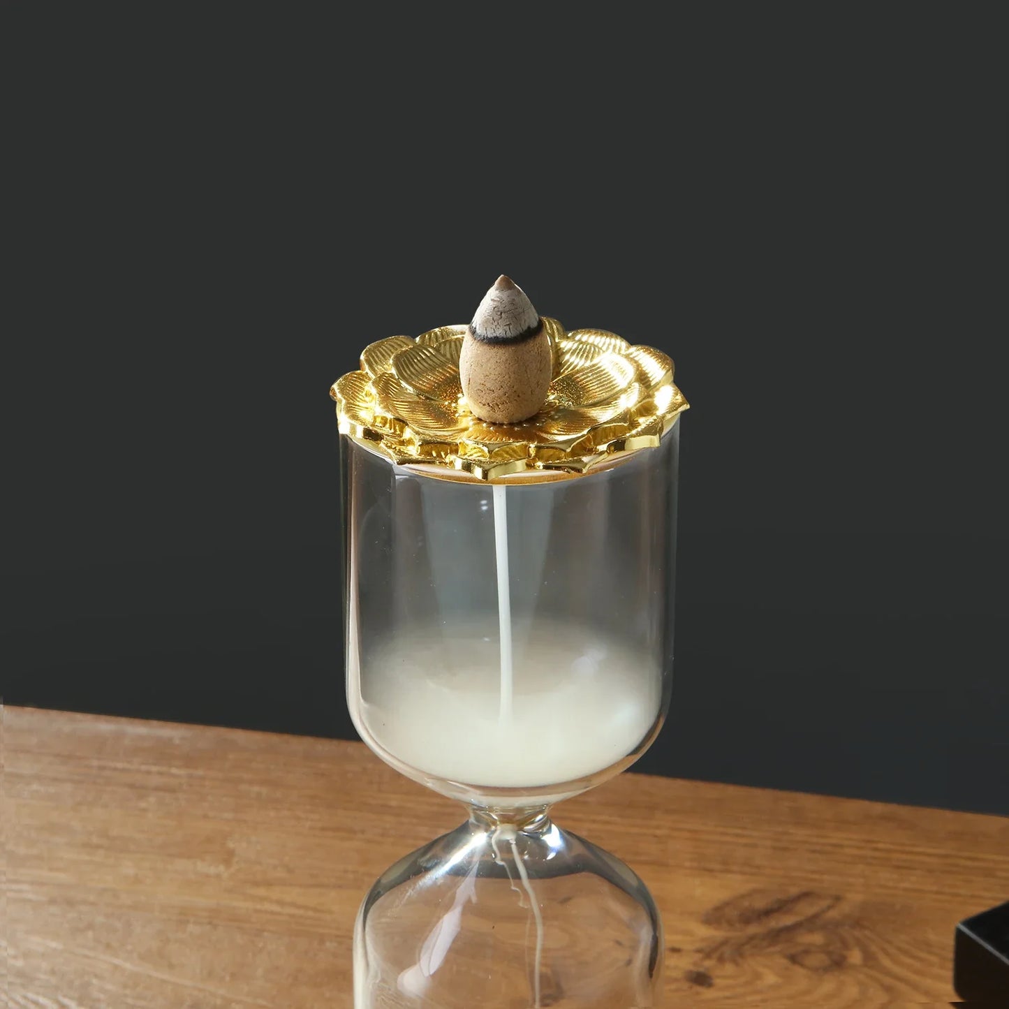 Hourglass Incense Holder Waterfall Backflow Incense Burner for Incense Cone Aromatherapy Ornament for Meditation Yoga Spa