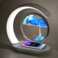 Cute Moon Mood Light Touch Dimming with Clock RGB Color Changing Light Bluetooth Speaker Music Playback Home Bedroom Night Light