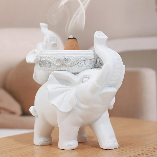 Elephant Figurine Candy Tray Key Bowl Decor