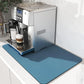 VIKAMA Coffee Machine Mat Rubber Backing Water-Absorbent Dish Drying Pad Kitchen Worktop Drainage Mat Home Decor