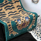 VIKAMA Cartoon Leopard Carpet For Cooling And Warmth, Home Decoration, Bedroom Plush Floor Mat, Living Room Rest Area Floor Mat