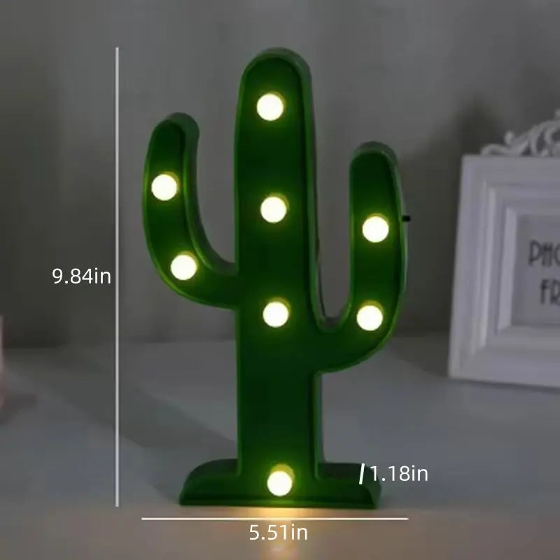 1PC Creative LED Shaped Lamp Indoor Battery Powered Wall Light,Decoration Night Light For Bedroom Table Beach Party&Photography