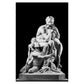 Nordic Simple Wall Art Black Ancient Greek Gods Sculpture David Statue Canvas Print Poster Home Living Room Bedroom Decoration