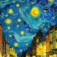 Van Gogh Sunflower Flower Starry Sky Art Pictures Poster Printing Oil Painting Canvas Painting For Modern Home Decor Gift