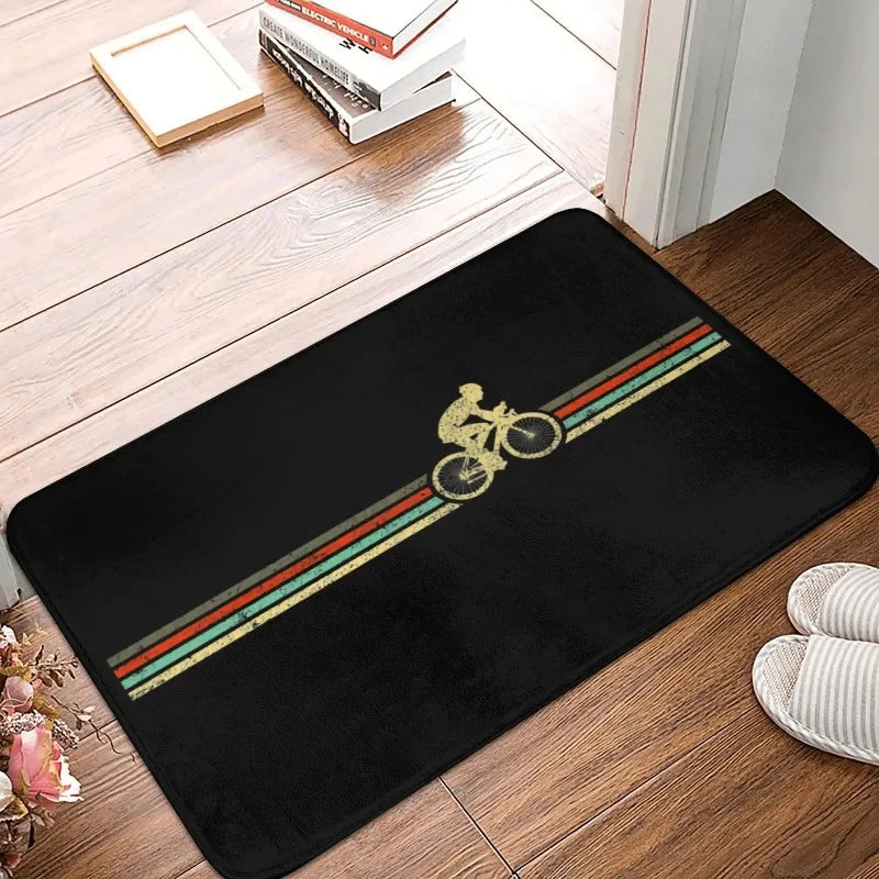 MTB Bike Door Floor Kitchen Bath  Living Room Mat Anti-Slip Outdoor Bicycle Cyclist Biking Doormat Entrance Rug Carpet Footpad