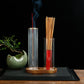 2 in 1 Glass Incense Holder for Sticks Anti-Ash Flying Incense Burne with Removable Ash Catcher and Incense Sticks Organizer