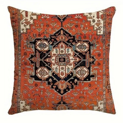 VIKAMA Bohemian Retro Pillow Case, Nordic Ethnic Accent Pillow Cover, Washable, Zippered Closure, Sofa And Bedroom Home Decor