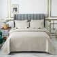 Export High-Grade Plain Embroidered Two Sides Palm Leaf Bedspread