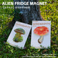 Simulated Plant Mushroom Magnetic Refrigerator Sticker Creative Gift Simulated Leaf Flat Refrigerator Sticker Home Decoration