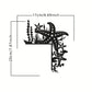 Black Metal Marine Animal Door Frame Decor - Turtle, Dolphin, Octopus, Seahorse & Starfish Patterns, Nautical Coastal Wall Art