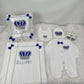 5pcs Baby Girl Outfits Set Welcome Home Hosptial Infant Receiving Blanket Pillow Bed Hat Mittens Romper Set