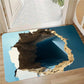 3D Optical Illusions Pond Effect Door Mat Funny Hole Design Entrance Rug Indoor Outdoor Home Decor Soft Non-Slip Carpet