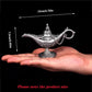 12cm(4.7")Classic Rare Hollow Legend Aladdin Magic Genie Lamps Incense Burners Retro Wishing Oil Lamp Home Decor Gift