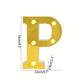 1PC 16cm Golden Numbers&English Led Letter Lights,Battery Powered Decoration Light For Festive,Proposal,Birthday,Wedding,Party