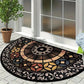 VIKAMA Butterfly Pattern Welcome Door Mat Semi-Circular Anti-Slip Entrance Mat Kitchen And Bedroom Carpet Home Decoration