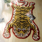 VIKAMA Tiger-Patterned Carpet, Soft Imitation Cashmere Carpet, Warm Bedroom Bedside Rug, Living Room Floor Mat, Home Decoration