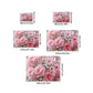 VIKAMA Fresh Pink Rose Non-Slip And Dirt-Resistant Carpet, Floor Mat In Entrance, Bathroom, Kitchen And Balcony Home Decoration.