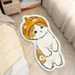 Faux Cashmere Cute Cartoon Pet Carpet Home Bedroom Bedside Decorative Floor Mat Anti-slip Dirty Resistant Machine Washable Rug