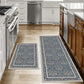 VIKAMA1/2PCS Bohemian Kitchen Floor Mats Anti-slip Washable Bathroom Bathroom Door Mats Hallway Aisle Floor Mats Home Decoration