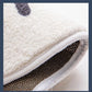 VIKAMA Simple Flowers Imitation Cashmere Toilet Mat Soft Insulation Non-Slip Entrance Carpet Balcony Mat Home Decoration