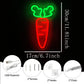 Carrot Led Neon Sign, Vegetable Wall Art Decor, Usb Powered, Used For Bedroom, Home, Restaurant, Kitchen, Bar Party Wall Lamp.