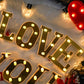 1PC 16cm Golden Numbers&English Led Letter Lights,Battery Powered Decoration Light For Festive,Proposal,Birthday,Wedding,Party
