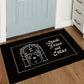 Fender Logo Carpet - Black White Guitar Rug Music Room Decor Doormat for Musician Home Studio Entryway Mat Easy To Clean Fashion