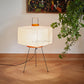 Japanese Creative Tripod Floor Lamp Designer Wabi-sabi Style Bedroom Rice Paper Standing Lights Home Hotel Lighting Decoration