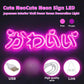 Cute Neon Sign LED Japanese Pink Neon Light Japanese Style Interior Neon for Girls Bedroom Bar Beauty Salon Decor Birthday Gift