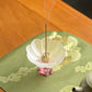 Glass Lotus Incense Burner Brass Nine-hole Incense Holder Incense Stick Holder for Yoga Meditation Spa Home Decor