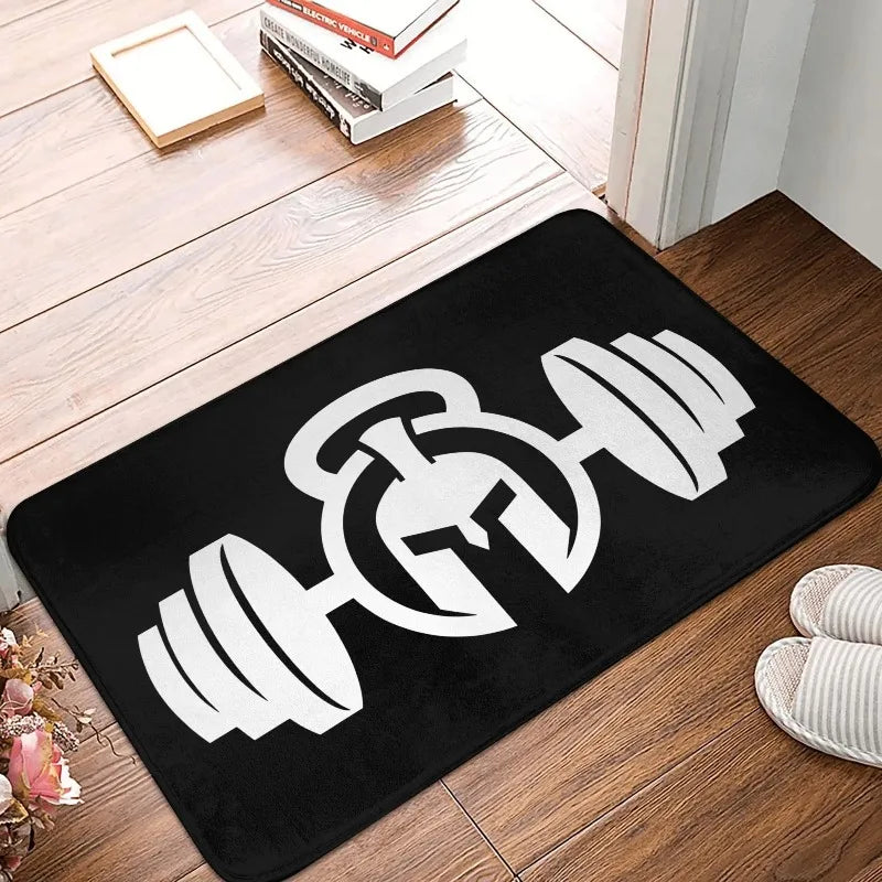 Bodybuilding Fitness Powerhouse Gym Front Door Mat Anti-Slip Carpet Outdoor mat Absorbent Doormat Garden Garage Entrance Rug