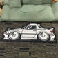 VIKAMA Japanese Shaped Trend Car Carpet Bedroom Living Room Carpet Children's Room Bedside Decorative Cushion