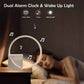 Alarm Clock Wake Up Night Light Phone Charging with White Noise Timing 3 Level Dimmable Touch Table Lamp for Bedroom Beside Lamp