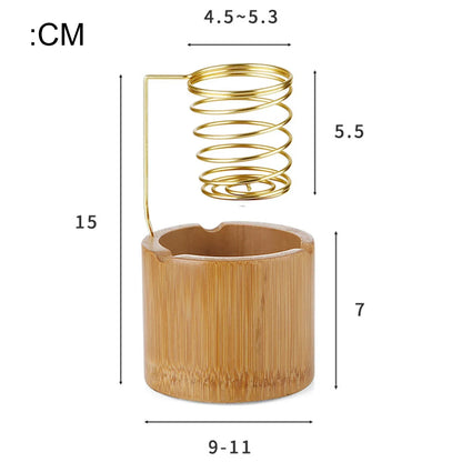 Metal Palo Santo Holder Burner Sage Holder with Bamboo Ash Catcher Tray Incense Holder for Meditation Yoga Spa