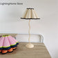 Table Lamp ins Retro Pleated Umbrella Nordic Medieval Korean Master Bedroom Bedside Lamp Swing Iron Art Drop Shipping