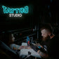 Tattoo Studio Neon Sign Blue White Glow Professional Led Light for Tattoo Shop Bar Club Home Wall Decor Custom Business Sign Art