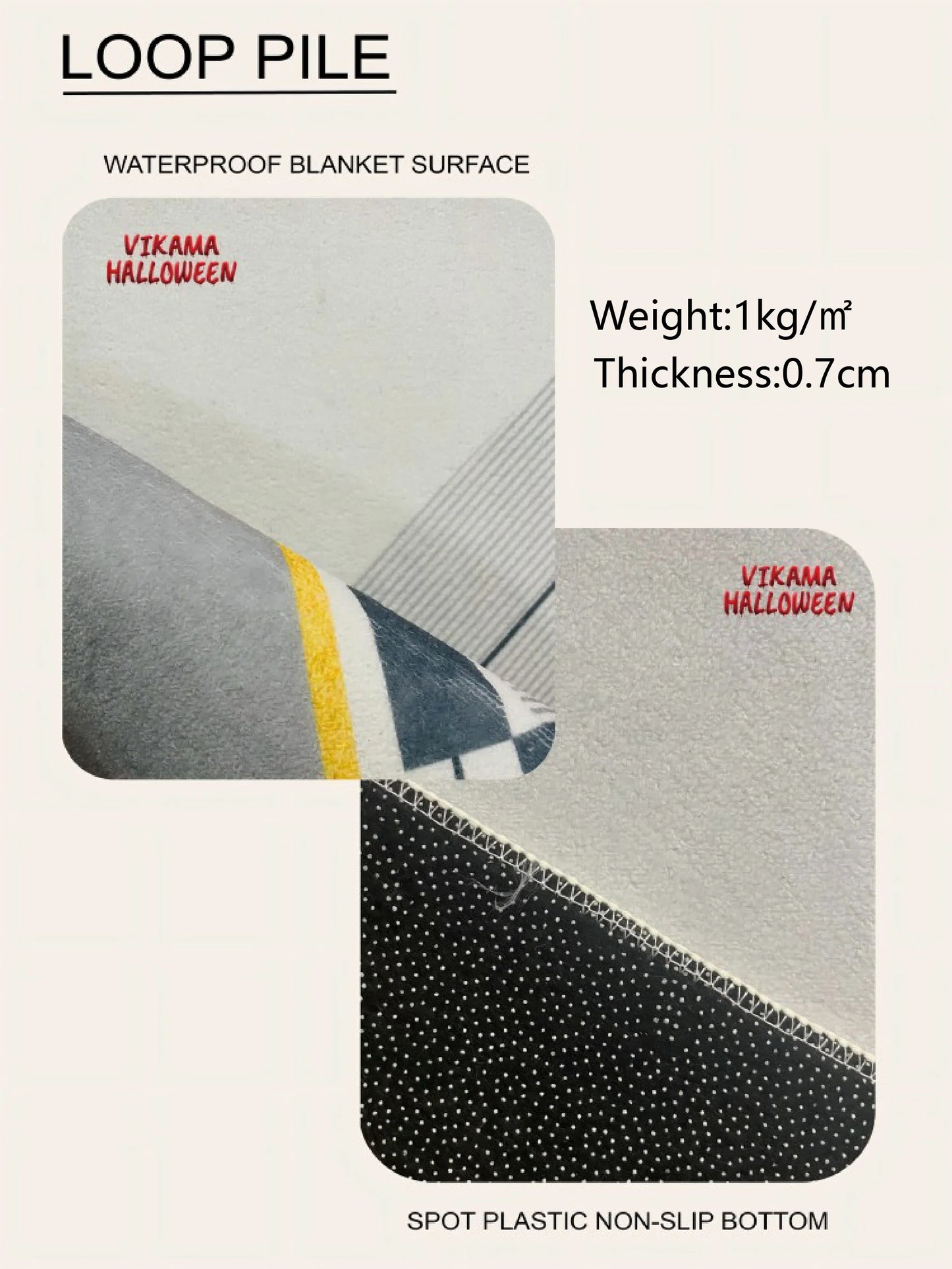 VIKAMA Bionic Tiger Patterned Rug - Exclusive Shaped Mat, Ideal for Living Room & Bedroom Decor, Must - Have Carpet