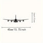 One Piece of Metal Wall Art – Boeing Aircraft Design – 15.75 X 4.72 Inches – Ideal for Scene Decoration and Stylish Metal Accent