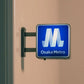Fridge Magnet Hong Kong Subway Station Sign Fridge Magnet Bottom Magnetic Attraction Glowing Home Decorations for Dormitory Gift