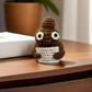 Cute Crochet Doll Positive Poo Creative Knitted Decor Emotional Support Positive Message Card  New Year Birthday Gift
