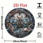 Steampunk Sailing Ship Tin Sign 8x8 Inch, Retro Metal Wall Art For Pub Bar Garage Decor